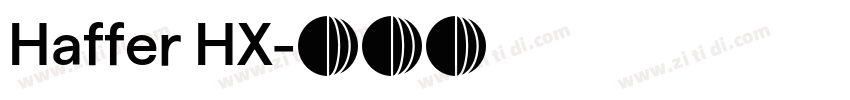 Haffer HX字体转换